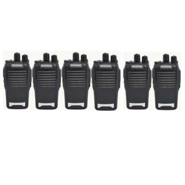 Imagem de Kit 6 Walkietalkie Baofeng Radio Comunicador Alto Alcance Ho