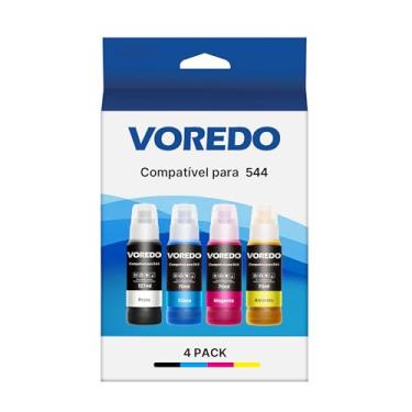 Imagem de VOREDO Botella de Tinta Compatível para Epson 544 T544 Compatível para Epson Impresoras Ecotank L1210 L1250 L3210 L3250 L3251 L3260 L5290 (4 Garrafas)