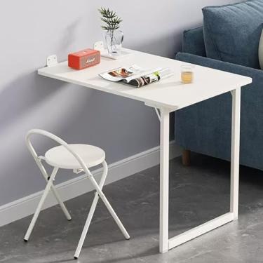Imagem de Mesa Dobrável De Madeira Montada Na Parede Prateleira De Parede Dobrável Mesa Flutuante Para Mesa Montada Na Parede Mesa De Parede Mesa De Lavanderia Mesas De Folha S, One Color, 90x60x75cm