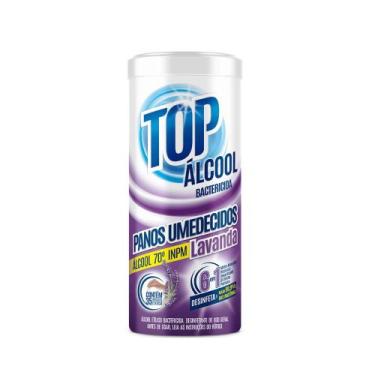 Imagem de Panos Umedecidos Álcool Lavanda Top  35un - Top Land