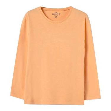 Imagem de Camiseta Básica Hering kids Infantil Menino Toddler Manga Longa Laranja-Masculino