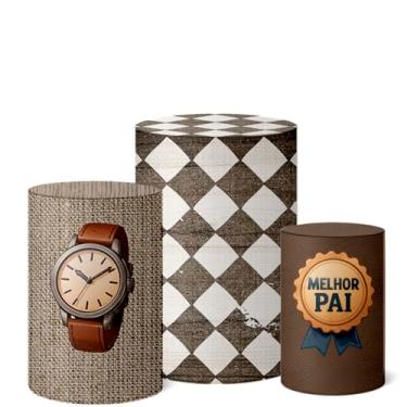 Imagem de Trio Capas Cilindro Decoração Festa Veste Fácil Dia dos Pais (CLPAI0039)