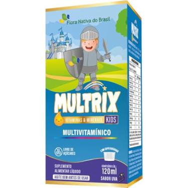 Imagem de MULTRIX (Xarope Infantil com Vitaminas de A a Z) 120ml - Flora Nativa (120ml, Uva)