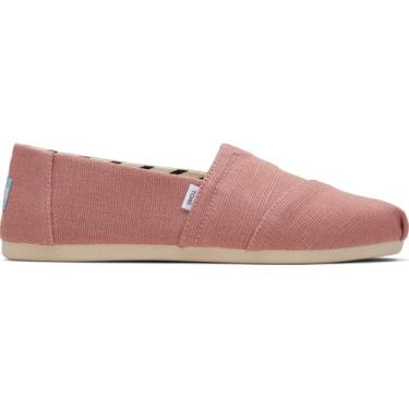 Imagem de TOMS Mocassim feminino Alpargata Cloudbound 10019691, Lona vintage rosa Heritage, 12