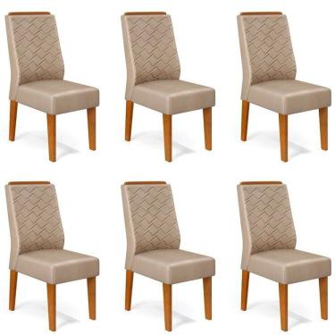 Imagem de Kit 6 Cadeiras para Sala de Jantar Lidia Freijó/Kraft