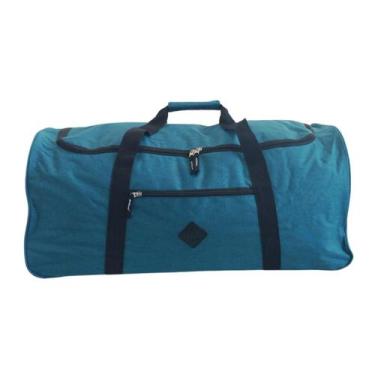 Imagem de Bolsa Sacola de Viagem Grande com Rodinhas Carrinho Clio, Verde