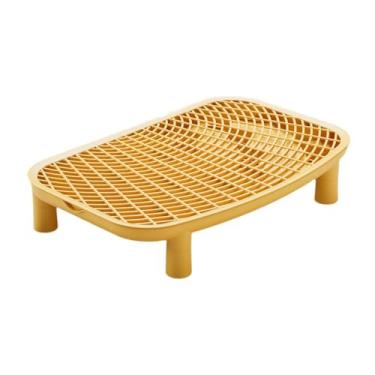 Imagem de Dualoai Rampa para Caixa de Areia Portátil E Reutilizável para Gatos Pequenos E Idosos. Acessórios para Salas E Quartos, Amarelo