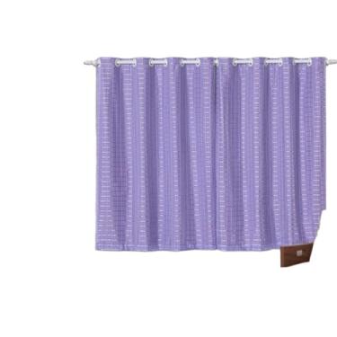 Imagem de Cortina Blackout Blecaute Pvc Com Tecido Xadrez 2,80 X 1,60(Lilas)