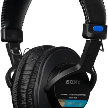 Imagem de Fone De Ouvido Sony Mdr-7506 Com Fio, Preto