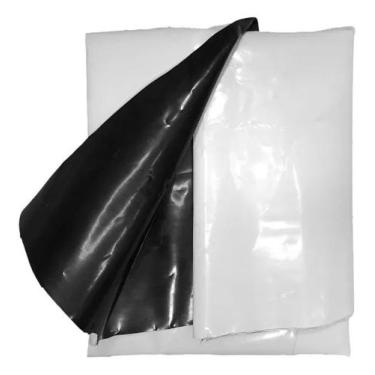 Imagem de Lona Silagem 8x10 Preta/branca Dupla Face 300 Micras 10x8 Alta Durabil