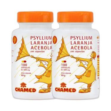 Imagem de Kit 2x Vitamina Psyllium-Laranja-Acerola 100 Cps - CHAMEL