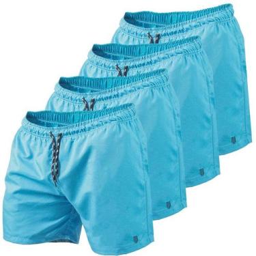 Imagem de Kit 4 Short Masculino Tactel Piscina Praia Academia Corrida - Make Pea