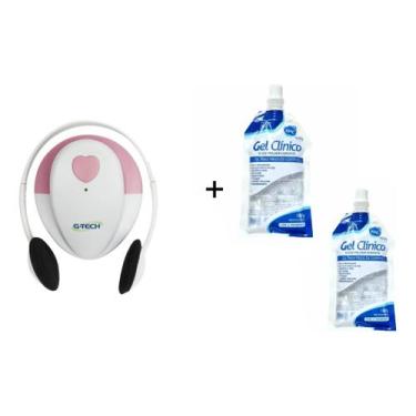 Imagem de Lindo Monitor Fetal Doppler Angel Sounds Ouvir O Bebê + 2 Géis Clínico