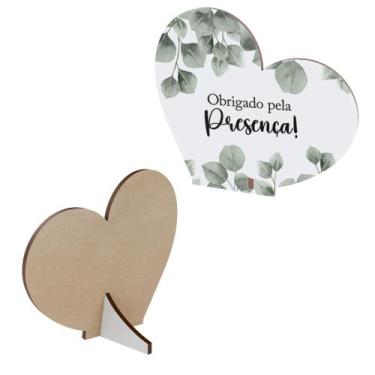 Imagem de Kit 15 Lembrancinhas MDF De Agradecimento Casamento Aniversário - Abst