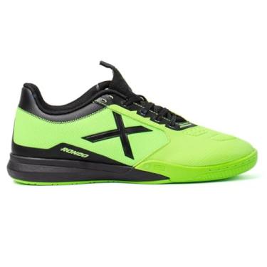 Imagem de Chuteira Tênis Futsal Munich Rondo Futebol de Salão Quadra Indoor Profissional Macia Leve Resistente Couro Legítimo Real Adulto Masculino Feminino Solado Antiderrapante Oficial Original (BR, Adulto, Numérico, 38)