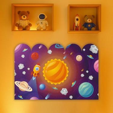 Imagem de Cabeceira de Cama Decorativa Infantil para Quarto de Meninos - Tema Astronauta (CabCerq-0073)