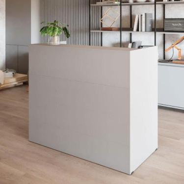 Imagem de Balcão Atendimento Recepção Consultório 120 cm x 110 cm F5 - F5 Office