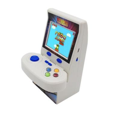 Imagem de Jogadores retro do apoio 2 do console do jogo do punho com os 100 jogo