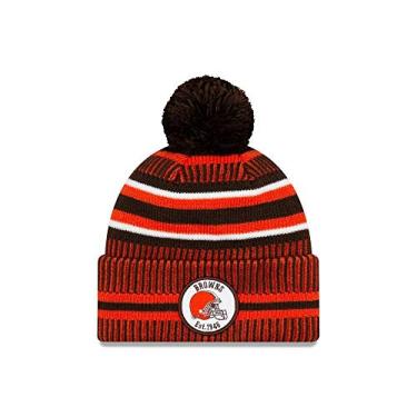 Imagem de Boné de tricô esportivo New Era 2019 Sideline para inverno, Cleveland Browns