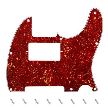 Imagem de Banworks 4 Ply Tele HS/HH Pickguard 8 furos para guitarra elétrica Pickguard placa para USA/Mexican Fender Modern Style Standard Tele Telecaster JT/HB-04 marrom tartaruga