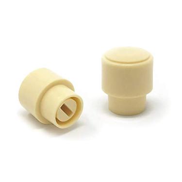 Imagem de Vintage Forge Pontas de interruptor seletor de captador Cream Ivory Barrel para guitarra elétrica Fender Telecaster Tele (pacote com 2) TET20-CRM
