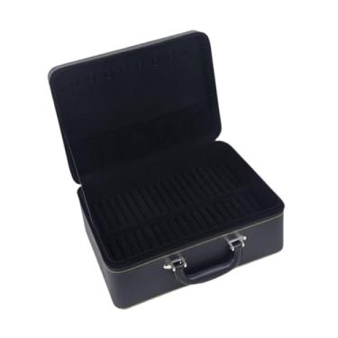 Imagem de YIJU Caixa de exibição de pulseiras de joias, caixa de couro PU para armazenamento de pulseiras para lojas de varejo, aniversários, feiras de artesanato e, Preto