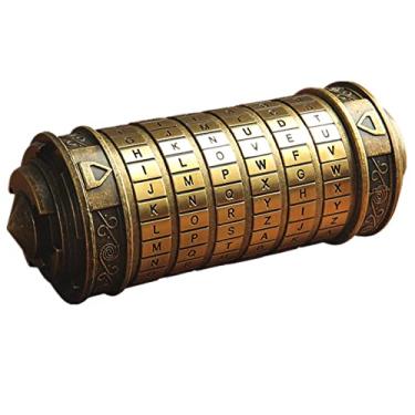 Imagem de WindamazingStory Caixas de quebra-cabeça Cryptex Código Da Vinci Mini cadeado Cryptex com compartimentos ocultos aniversário Dia dos Namorados quebra-cabeça presentes de aniversário para sua namorada