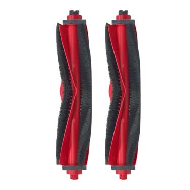 Imagem de HUAYUWA Kit de acessórios para aspirador de pó compatível com Roborock Q10 S5/Q10 S5+/Q10 X5/Q10 X5+/Q10 VF/Q10 VF+, peças de substituição de aspirador de pó robô (2 escovas principais a vácuo)