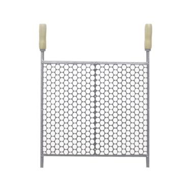 Imagem de Grelha Para Churrasqueira Moeda De Inox 50x40 Perfil Galvanizado