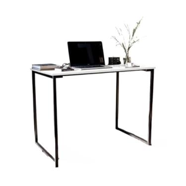 Imagem de Escrivaninha Industrial Escritorio Home office 1 Metro x 60 Cm Mesa Notebook Computador (BRANCA)