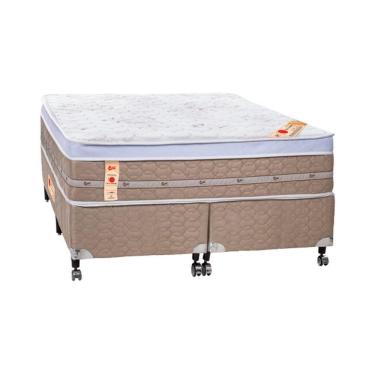 Imagem de Cama Box + Colchão Castor Queen Niponpedic 158x198x59cm