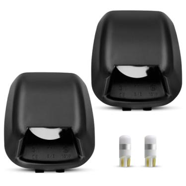 Imagem de LESAUCE Kit de luz de placa de licença LED para Nissan Frontier 2007-2019, Armada 2008-2015, Titan 2007-2015, Xterra 2007-2015, Suzuki Equator 2009-2012 – LED branco 6000K, caixa preta, Plug & Play