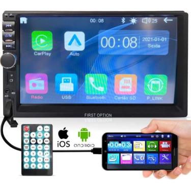 Imagem de Central Multimídia MP10 7 Pol Carplay AndroidAuto USB BT FM - First Op
