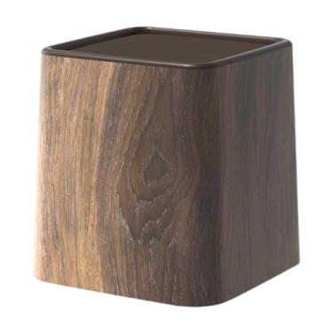 Imagem de MotiveTech Lixeira pequena de mesa, mini lixeira com tampa, moderna e compacta, cesto de lixo para carro, mesa, dormitório, quarto