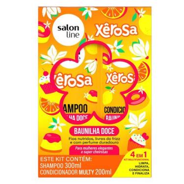 Imagem de Kit Salon Line Shampoo 300ml + Condicionador Multy 200ml Xêrosa Baunil