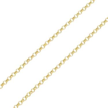 Imagem de Corrente Feminina Portuguesa 45cm 2,15mm Ouro 18k 750 Amarelo