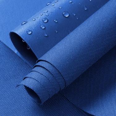 Imagem de ANMINY Tecido de lona 100% impermeável por The Yard 147.3 cm W 600D estofamento tecido marinho com revestimento de PVC Ripstop Outdoor Cordura Oxford Material para capas de móveis Tenda Auto, 1 jarda