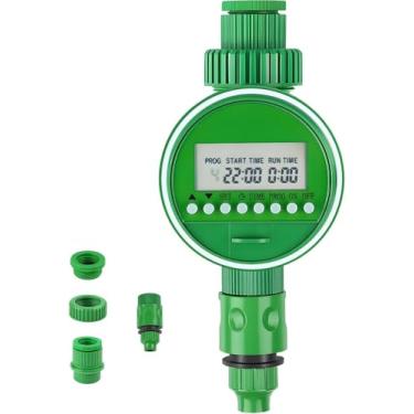 Imagem de Controlador de Irrigação Automático, Irrigador com Temporizador Digital, Temporizador de Rega Operado por Bateria, Temporizador de Irrigação