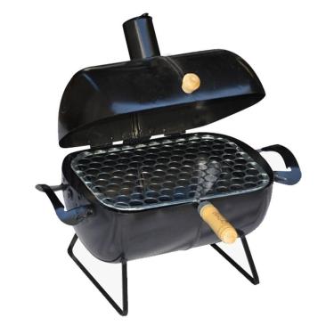 Imagem de Churrasqueira Bafo Mini Compacta Com Grelha 32X22X35Cm