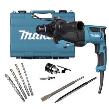 Imagem de Martelete Perfurador Rompedor Makita, 800W, 3J, SDS Plus com Maleta e 