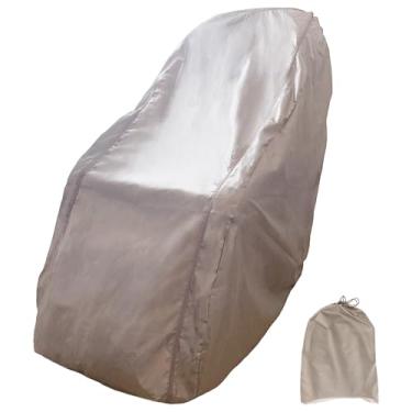 Imagem de Protetor de sofá reclinável, capa de cadeira de massagem, capa de cadeira reclinável, impermeável, portátil, capa de sofá com bolsa de armazenamento para pátio doméstico (cáqui)