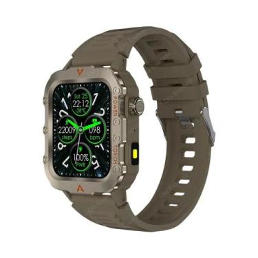 Imagem de Relógio Inteligente Masculino À Prova D'Água Com Lanterna LED, Tela De