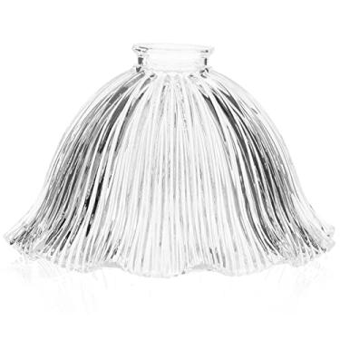 Imagem de Uonlytech Abajur de vidro vintage capa decorativa para luminária pendente e arandela de parede fácil instalação suaviza a substituição da luz para luminárias antigas