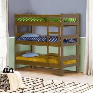 Imagem de Treliche em madeira maciça tauari Esmeralda Imbuia