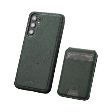 Imagem de Capa De Telefone De Couro Com Carteira Magnética Para Samsung Galaxy S