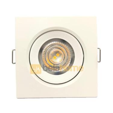Imagem de Spot Led Embutir 5w Quadrado P/ Gesso Sanca Quarto Sala - Bela Home