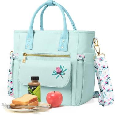 Imagem de Lancheira GLORIEROO Deluxe isolada 28x17x25cm à prova de vazamentos