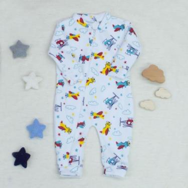 Imagem de Macacão de Soft Bebê com Zíper Inteiro Prático e Macio de Vestir Sorti