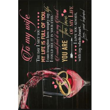 Imagem de TO MY WIFE WINE I LOVE YOU 1 Great Notebook: 120 Lined Pages 6 x 9 Inch | Perfect a Gift For All Ages Journal Gift| Notebook, Note Pad, Notes