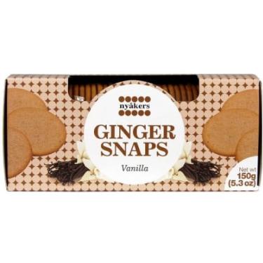 Imagem de Biscoito Ginger Snaps Sabor Baunilha, 150g, Importado da Suécia